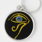 BLAUWE TALISMAN/OGEN VAN HORUS, zwart Sleutelhanger (Voorkant)