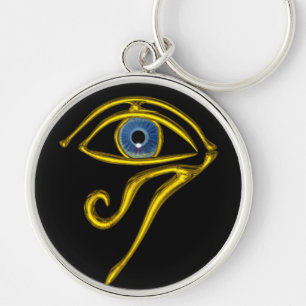 BLAUWE TALISMAN/OGEN VAN HORUS, zwart Sleutelhanger