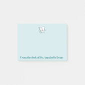 Blauwe tand en penseel post-it® notes (Voorkant)