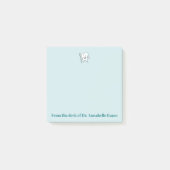 Blauwe tand en penseel post-it® notes (Voorkant)