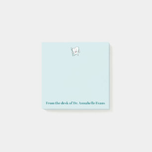 Blauwe tand en penseel post-it® notes