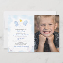 Blauwe Tand Fairy Letter Met Foto