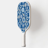 Blauwe tandwielen pickleball paddle (Links)