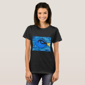 Blauwe Tang Schilderij T-shirt (Voorkant volledig)