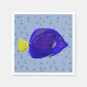 Blauwe tang vis servet (Voorkant)