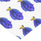 Blauwe tangvis cartoon illustratie tafelkleed (Gekanteld)