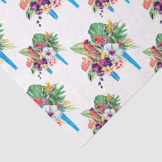 Blauwe tapijten met bladeren tissuepapier (Detail)