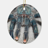 blauwe tarantula keramisch ornament (Links)