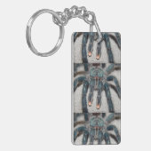 blauwe tarantula sleutelhanger (Voorkant Links)