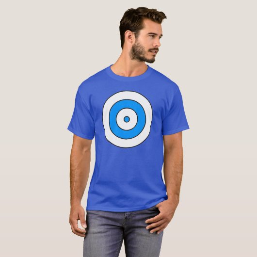 Blauwe Targeteer T-shirt (Voorkant volledig)
