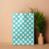 Blauwe Tartaar plaid zomer Medium Cadeauzakje