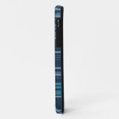 blauwe tartan Case-Mate iPhone case (Achterkant/links)