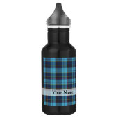 Blauwe tartan plaid waterfles (Links)