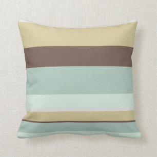 Blauwe teacup Striped Pillow Kussen