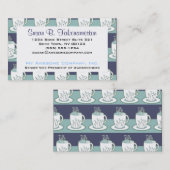 blauwe teams afdrukken visitekaartje (Voorkant / Achterkant)