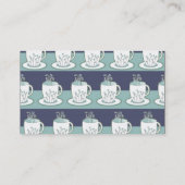 blauwe teams afdrukken visitekaartje (Achterkant)