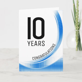 Blauwe-tech-golf-mijlestone jaargejaarde werknemer kaart