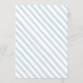 Blauwe teddy draagt baby shower ouders advieskaart (Achterkant)