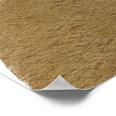 Blauwe Teddy we kunnen bijna wachten Baby shower l Poster (Hoek)