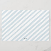 Blauwe teddybeer baby shower raad wenst kaarten (Achterkant)