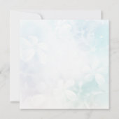 Blauwe teddybeer babyshower uitnodiging (Achterkant)
