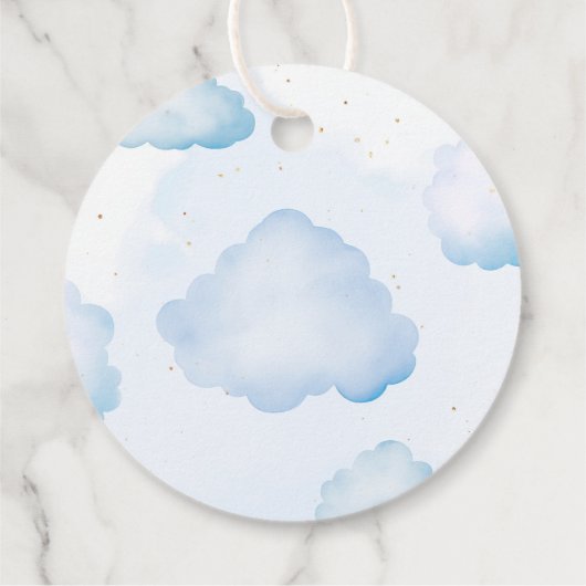 Blauwe teddybeer ballonnen Dank je wel bary veel Bedankjes Labels (Achterkant)