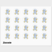 Blauwe Teddybeer engel Stickers (Vel)
