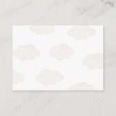 Blauwe Teddybeer Hete Luchtballon Display Douche Informatiekaartje (Achterkant)