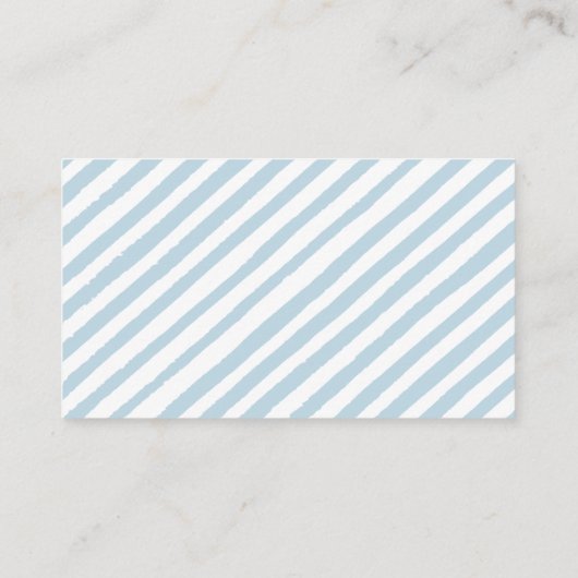 Blauwe teddybeer hete luchtballon luier loterij informatiekaartje (Achterkant)