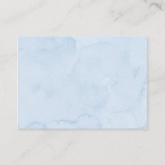 Blauwe Teddybeer Hete Luchtballon Luier Raffle Informatiekaartje (Achterkant)