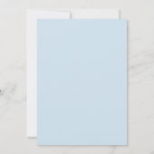 Blauwe Teddybeer Jongen Babyshower Uitnodiging (Achterkant)