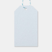 Blauwe Teddybeer Jongens Baby Shower Cadeaulabel (Achterkant)