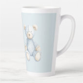 Blauwe Teddybeer Latte Mok (Rechts)