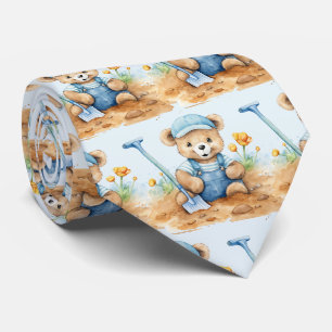 Blauwe Teddybeer  Stropdas