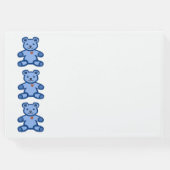 Blauwe teddyberen grens gastenboek (Achterkant)