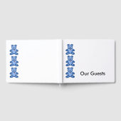 Blauwe teddyberen grens gastenboek (Volledig)