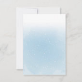 Blauwe Teddys Baby Shower Details Kaart (Achterkant)