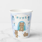 Blauwe Teddyshower Bekers voor Baby (Achterkant)