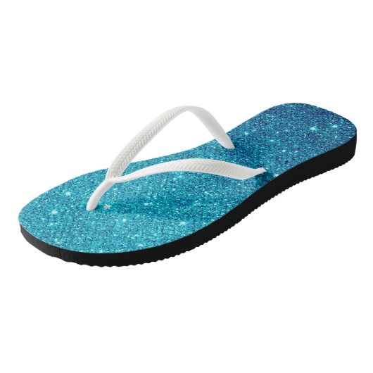 Blauwe Teenslippers (Schuin)