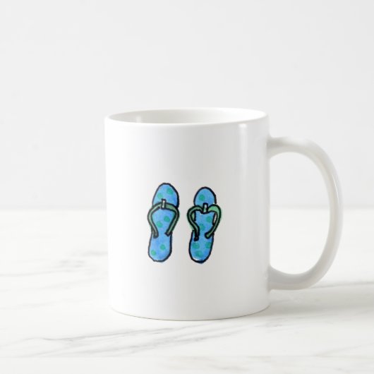 Blauwe Teenslippers Koffiemok (Rechts)