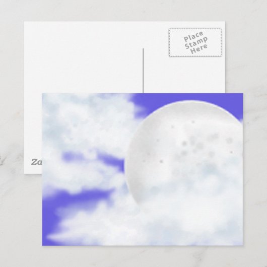 Blauwe tegel briefkaart (Voorkant / Achterkant)