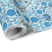 Blauwe tegel cadeaupapier (Rol Hoek)