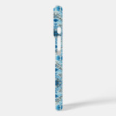 Blauwe tegel Case-Mate iPhone case (Achterkant / Links)