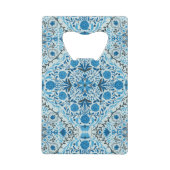 Blauwe tegel creditkaart flessenopener (Achterkant)