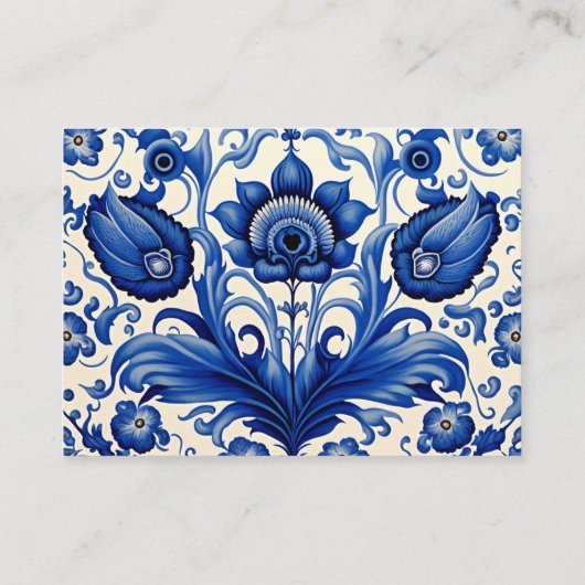  Blauwe Tegel Gele Citroenen Luier Raffle Informatiekaartje (Achterkant)