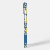 Blauwe tegel Gele waterverf citroen naam Case-Mate iPhone Case (Achterkant / Links)