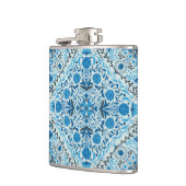 Blauwe tegel heupfles (Links)