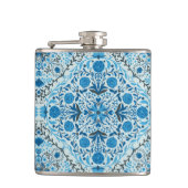 Blauwe tegel heupfles (Voorkant)