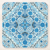 Blauwe tegel kartonnen onderzetters (Voorkant)