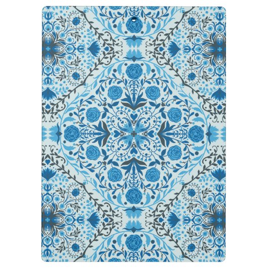 Blauwe tegel klembord (Achterkant)